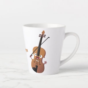 Tasse Latte Sympa drôle violon personnage de dessin animé
