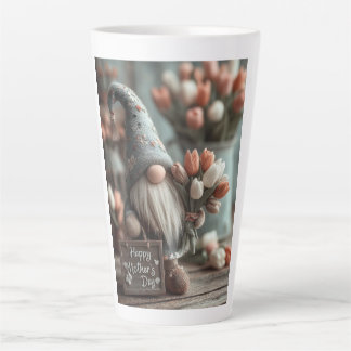 Tasse Latte Sympathique nome tenant une pancarte "Bonne fête d