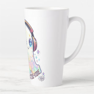 Tasse Latte T-shirt femme ADOM "Grooving in the Vibe"
