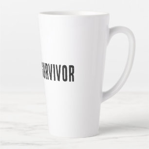 Tasse Latte T-shirt survie réunion - Sweat à capuche Meme