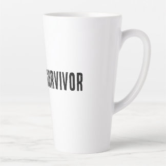 Tasse Latte T-shirt survie réunion - Sweat à capuche Meme