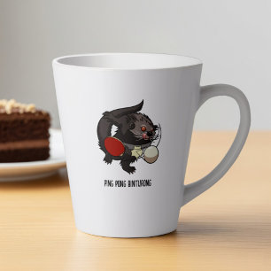 Tasse Latte Table de tennis de binturong Cadeau Ping Pong Œuvr
