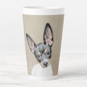 Tasse Latte Tableau Rat Terrier - Cute Original Chien Art