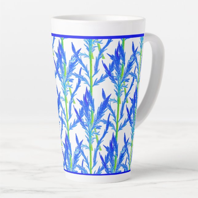 Tasse Latte Tansy (L) sur une grosse boue en latte (Angle droit)