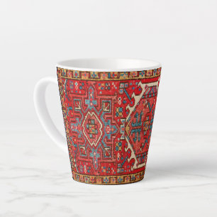 Tasse Latte Tapis classique rouge turc persan oriental