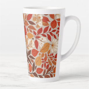 Tasse Latte Tapisserie d'automne