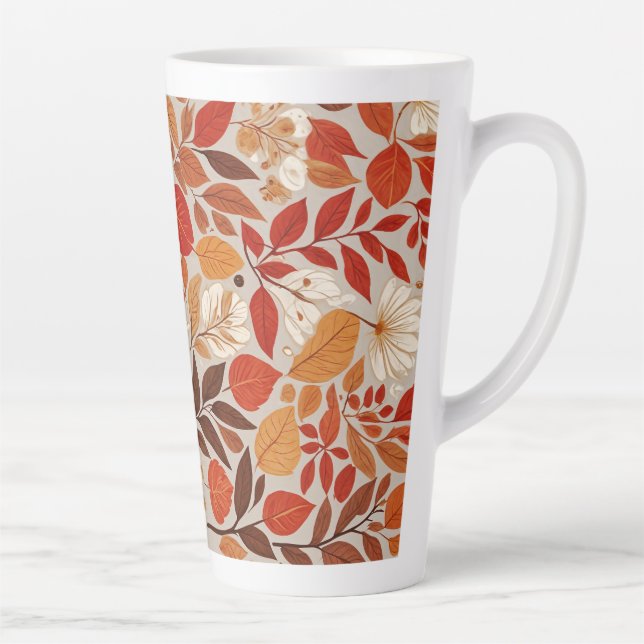 Tasse Latte Tapisserie d'automne (Droite)