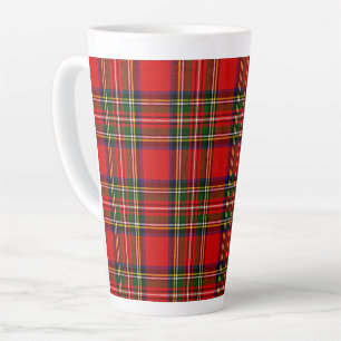 Tasse Latte Tartan à carreaux du clan Royal Stewart