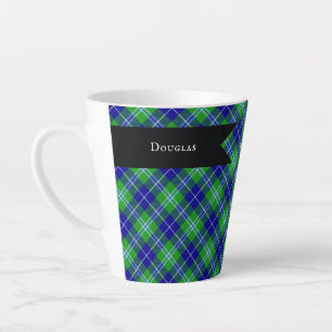 Tasse Latte Tartan des Douglas Charbon et Vert des Highlands