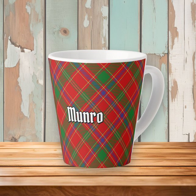 Tasse Latte Tartan du clan Munro (Créateur téléchargé)