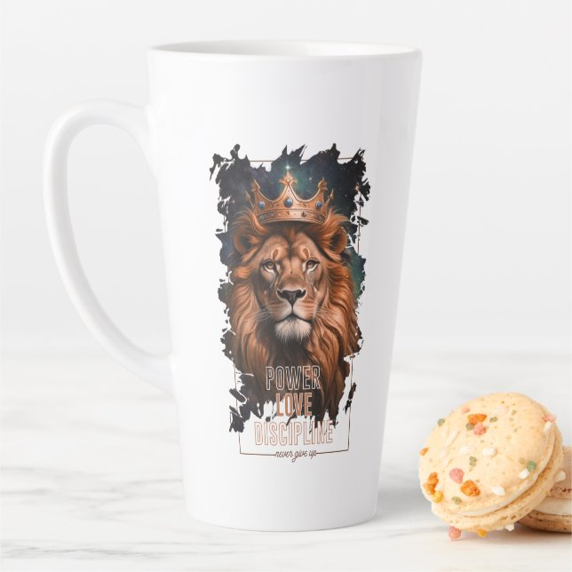 Tasse Latte Taza Diseño de León (En situation)