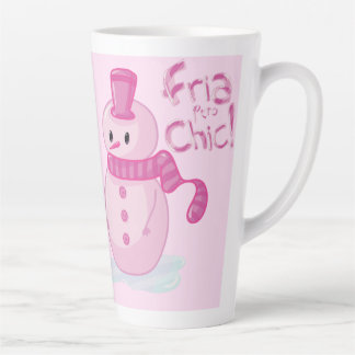 Tasse Latte Tazas para café latte con muñeco de nieve