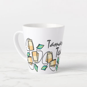 Tasse Latte Tea Time Teabags Personnaliser votre nom