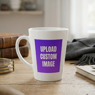 Tasse Latte Télécharger 2 images personnalisées - Ajoutez les