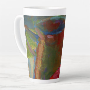 Tasse Latte Téléchargez votre oeuvre   Tourner la peinture per