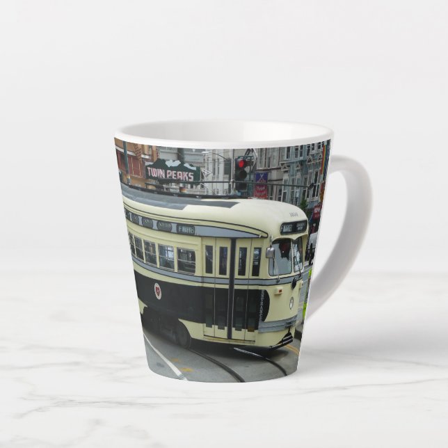 Tasse Latte Téléphérique de San Francisco (Angle droit)