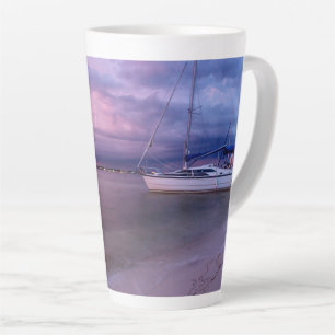 Tasse Latte Tempête Arrivant En Navarre Floride