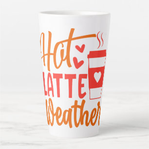 Tasse Latte Temps chaud en lattes
