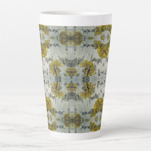 Tasse Latte Texture de l'écorce d'Aspen