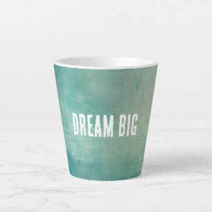 Tasse Latte Texture turquoise verte Aqua