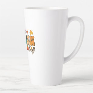 Tasse Latte Thanksgiving Un Parfait Jour d'Automne Retro Vinta