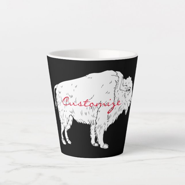 Tasse Latte Thunder_Cove de Buffalo Blanc (Devant)