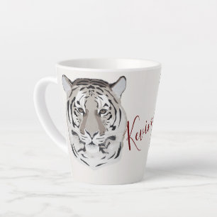 Tasse Latte Tigre, visage de tigre, symbole 2022