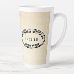 Tasse Latte Timbre de bibliothèque Établissement Smithsonian 1