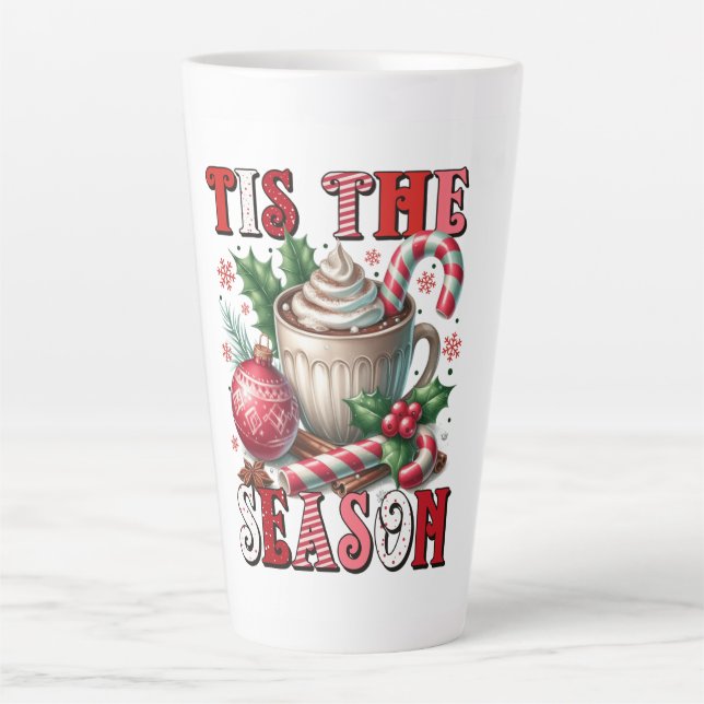 Tasse Latte ’Tis the Season – Candy Cane Cocoa & Holiday Cheer (Devant)