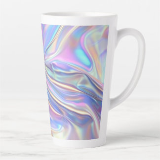 Tasse Latte Tissu métallisé iridescent sarcelle or violet