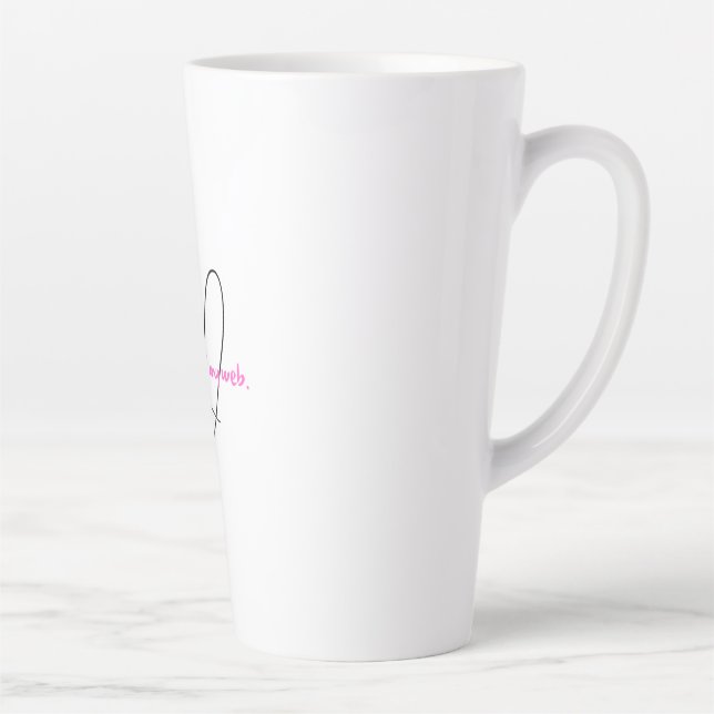 Tasse Latte Toile Intérieure – L'art de la force cachée (Droite)