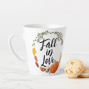 Tasse Latte Tomber dans l'amour
