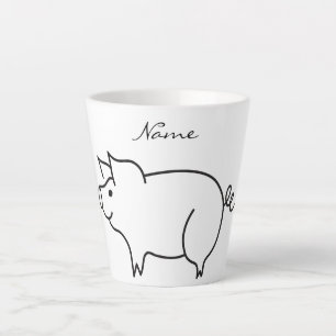Tasse Latte Tonnerre d'animal de porc