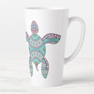 Tasse Latte Tortue tribale