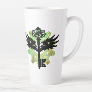 Tasse Latte Touche aile Steampunk et roue