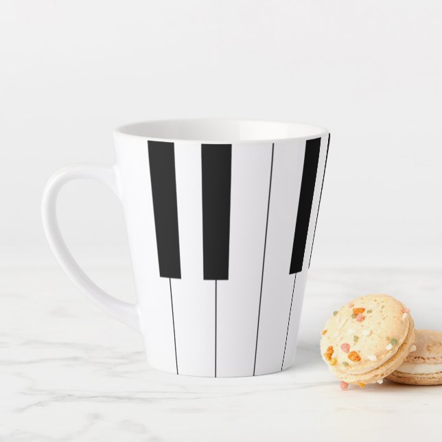 Tasse Latte Touches de piano (En situation)