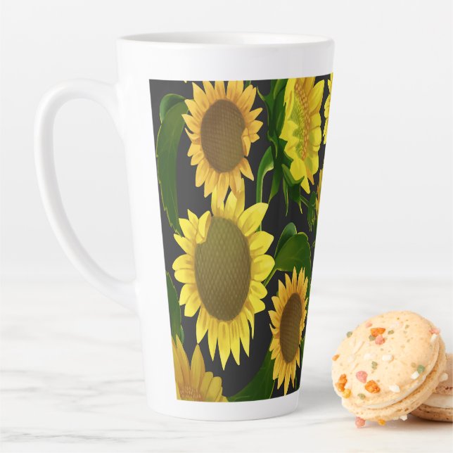 Tasse Latte Tournesol (En situation)