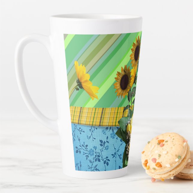Tasse Latte Tournesol en latte (En situation)
