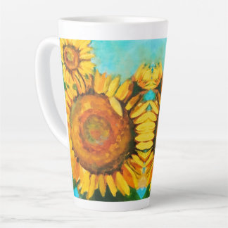 Tasse Latte Tournesols matinaux