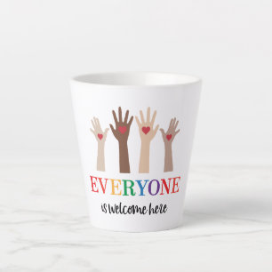 Tasse Latte Tout Le Monde Est Le Bienvenu Ici Enseignant Idaho