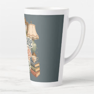 Tasse Latte Trésors de Cottage Vintage Bleu