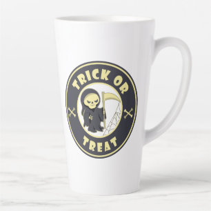 Tasse Latte Trick ou traiter Halloween griffeur caractère