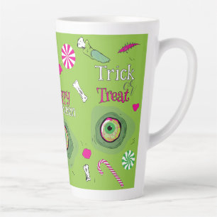 Tasse Latte Trick Ou Traitez Happy Halloween Sweet Death + Can