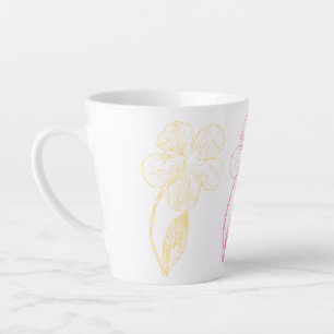 Tasse Latte Trio Floral Botanique