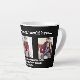 Tasse Latte Trois femmes sages et humoristiques à Noël