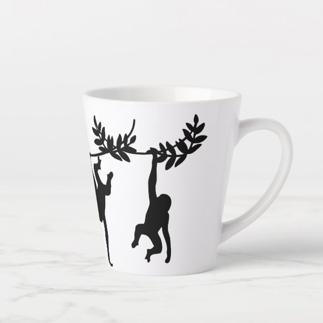 Tasse Latte Troupe de singes (Droite)
