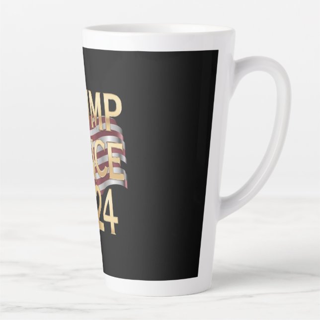 Tasse Latte Trump Vance 2024 Une vision audacieuse pour l'Amér (Droite)