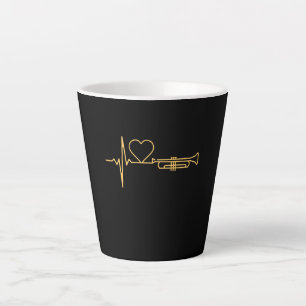 Tasse Latte Trumpet - Trumpet Hearbeat cadeau