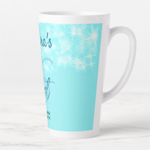 Tasse Latte Turquoise sarcelle agate 16 ans anniversaire ajout