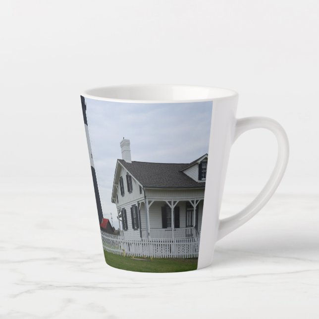 Tasse Latte Tybee Island Lighthouse (Droite)